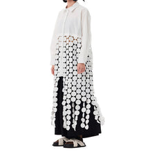 Load image into Gallery viewer, Spliced Hollow Circle Tassel Casual Shirt Dress
