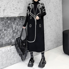 Load image into Gallery viewer, Reversible High-neck Loose-fitting Knitted Long Dress
