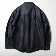 Load image into Gallery viewer, Loose Fit Casual Collar Long Sleeve Denim Shirt Jacket
