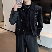 Load image into Gallery viewer, Vintage Embroidered Shoulder Pad Jacket
