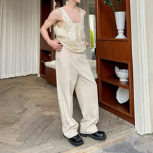 Load image into Gallery viewer, Embroidered Sequined Double Mesh Vest
