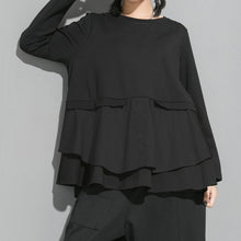 Load image into Gallery viewer, Ruffled Babydoll A-line T-shirt
