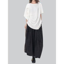 Load image into Gallery viewer, Women's Wide-Leg Pants with Asymmetric Elastic Waist
