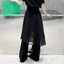 Load image into Gallery viewer, Retro Multi-layer Stitching Mesh Trousers
