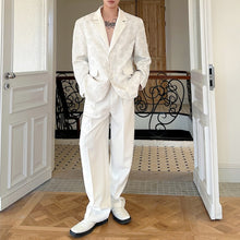 Load image into Gallery viewer, Double-layer 3D Embossed Lapel Suit Jacket
