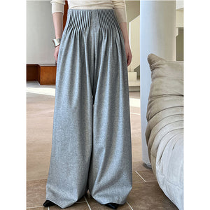 Pleated High Waist Wide Leg Pants