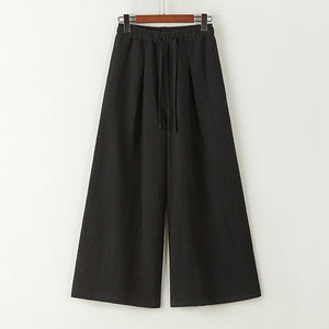 Linen Loose Slouchy Wide-leg Pants