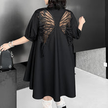 Load image into Gallery viewer, Loose Backless Embroidered Butterfly Shirt Dress
