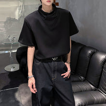 Load image into Gallery viewer, Loose Solid Color Padded Shoulder T-shirt
