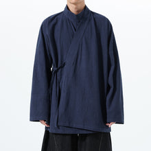 Load image into Gallery viewer, Loose Cotton Cross Front Side Tie Shirt
