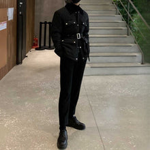 Load image into Gallery viewer, 3D Pocket Diamond-patterned Collar Cotton Coat
