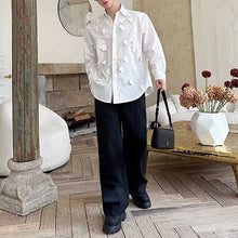 Load image into Gallery viewer, Raw Edge Rags Peak Collar Shirt
