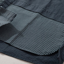 Load image into Gallery viewer, Japanese Striped Patchwork Shirt
