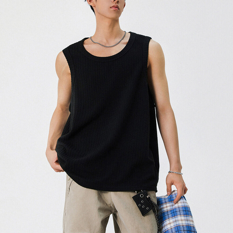 American Textured Loose Casual Vest