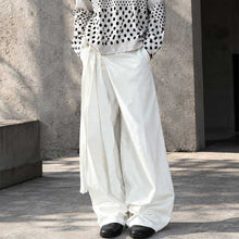 Load image into Gallery viewer, Lace-up A-line Straight Leg Thickened Loose Casual Pants
