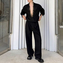 Load image into Gallery viewer, V-neck Sequined Silhouette Shirt
