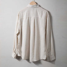 Load image into Gallery viewer, Linen Drape Loose Casual Shirt
