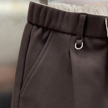 Load image into Gallery viewer, Slightly Tapered Loose Drape Elastic Waist Trousers
