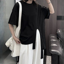 Load image into Gallery viewer, Loose Irregular Slit T-shirt
