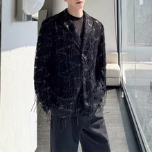 Load image into Gallery viewer, Retro Tassel Casual Suit Jacket
