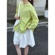 Load image into Gallery viewer, Women's Crew-Neck Casual Simple Shirt
