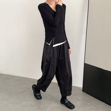 Load image into Gallery viewer, Casual Wide Leg Nine Point Harem Pants
