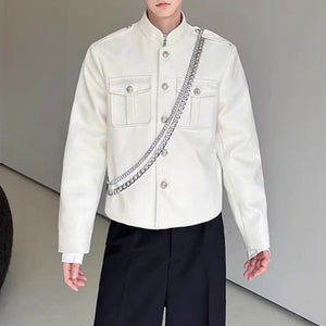 Stand Collar Wool Casual Work Jacket