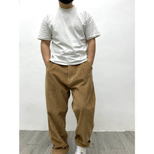 Load image into Gallery viewer, Heavyweight Washed Corduroy Pleated Loose Wide-leg Straight Trousers
