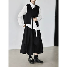 Load image into Gallery viewer, Women's Asymmetrical Wrap Button Sleeveless Vest
