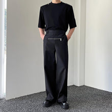 Load image into Gallery viewer, Front and Rear Zipper Slit Wide Leg Pants
