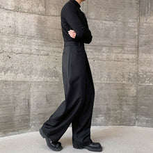 Load image into Gallery viewer, Three-dimensional Pleated Double Waist Casual Pants
