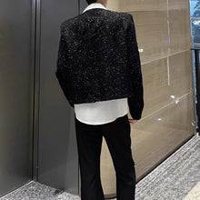 Load image into Gallery viewer, Heavy-duty Multi-zip Sequined Tweed Jacket
