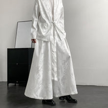 Load image into Gallery viewer, Dark Dragon Pattern Loose-fitting Hanfu Taoist Robe Cardigan Culottes
