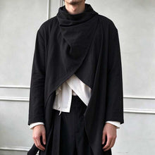 Load image into Gallery viewer, Vintage Linen Mid-Length Stand Collar Trench Coat
