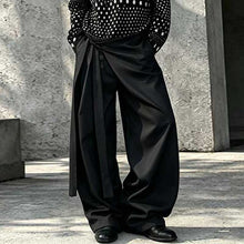 Load image into Gallery viewer, Lace-up A-line Straight Leg Thickened Loose Casual Pants
