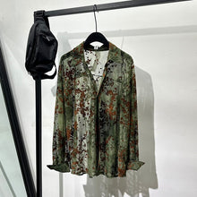 Load image into Gallery viewer, Floral Mesh Lapel Shirt
