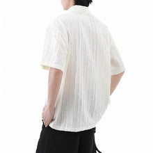 Load image into Gallery viewer, American Loose Textured Pleated Shirt
