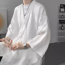 Load image into Gallery viewer, Zen-inspired Tie-up Three-quarter Sleeve Shirt

