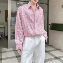 Load image into Gallery viewer, Retro Casual Collared Tassel Shirt
