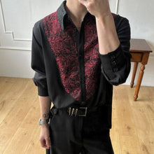 Load image into Gallery viewer, Three-dimensional Cut Patchwork Color-blocked Loose Shirt
