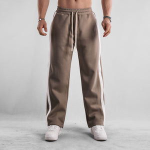 American Straight Striped Parallel Bar Sports Trousers