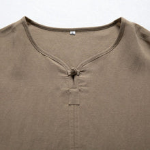 Load image into Gallery viewer, Retro Cotton Linen Button-down Shirt
