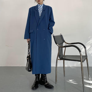 Vintage Mid-length Knee-length Suit Jacket