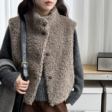 Load image into Gallery viewer, Sleeveless Faux Lamb Wool Vest
