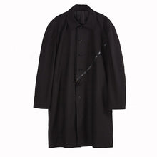 Load image into Gallery viewer, Mid-length Loose Blazer with Split Collar and Diagonal Zipper
