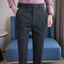 Load image into Gallery viewer, Casual Slim-fit Striped Trousers
