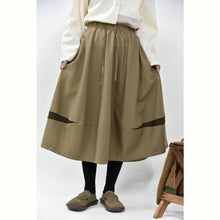 Load image into Gallery viewer, Women's Cracked Color Block Flower Tulip Skirt
