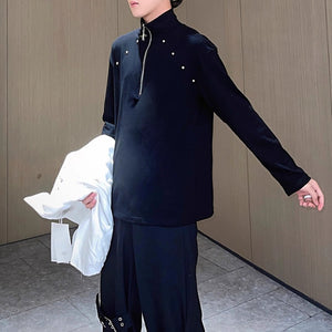 Turtleneck Zippered Bottoming Shirt