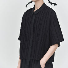 Load image into Gallery viewer, Women’s Textured Loose Casual T-shirt

