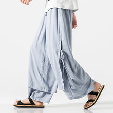 Load image into Gallery viewer, Japanese Style Cotton and Linen Side Strap Two-piece Culottes
